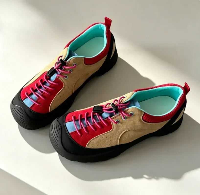 Men Hiking Shoes Outdoors Commuting Anti-Collision Non-Slip Wear-Resistant Lightweight Sports City Retro Walking Shoes