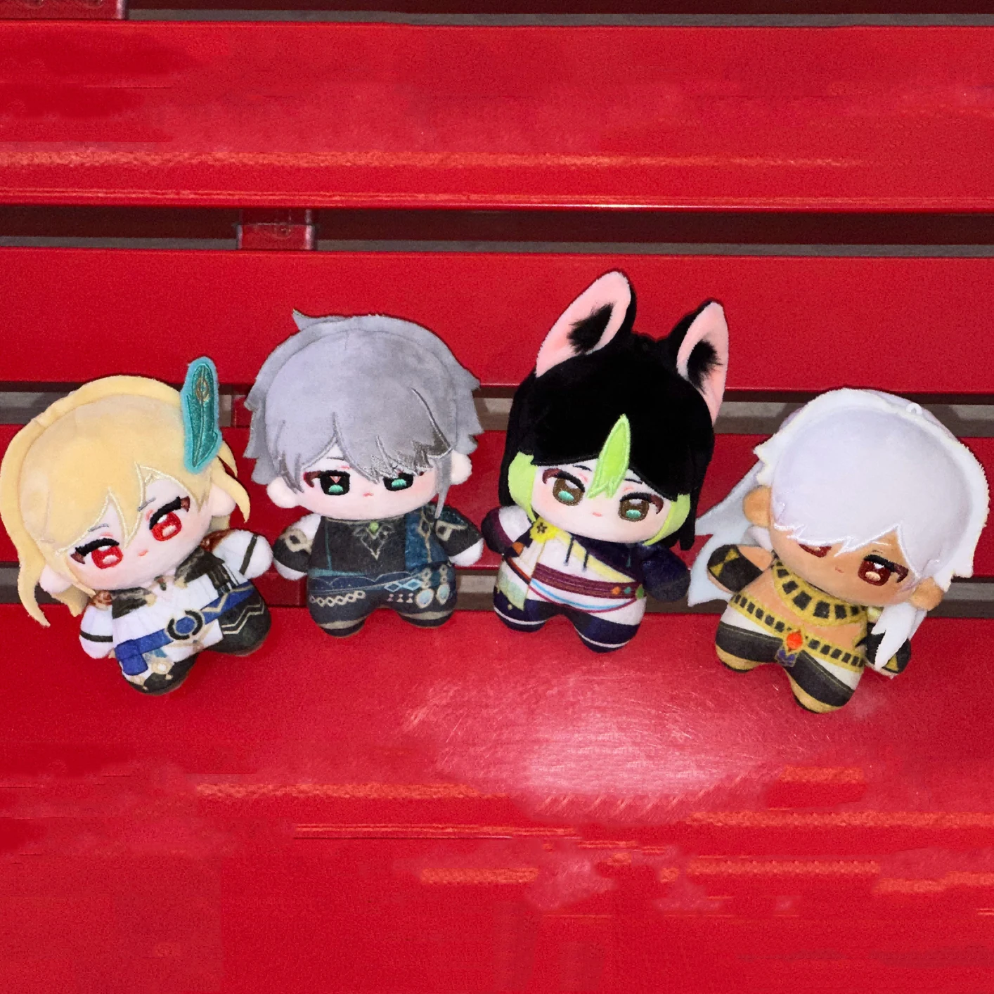 

10cm Anime Genshin Impact Cyno Kaveh Alhaitham Tighnari Plushie Cosplay Stuffed Plush Doll Toys Pendants Keychain Xmas Gifts
