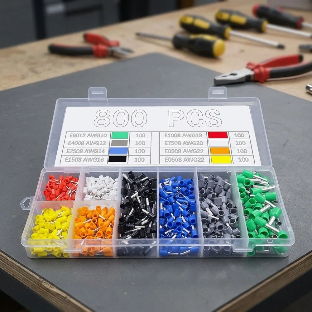 Compact and Reliable Cold Pressed European Style Tube Terminal Blocks Set for Furniture and Distribution Cabinets