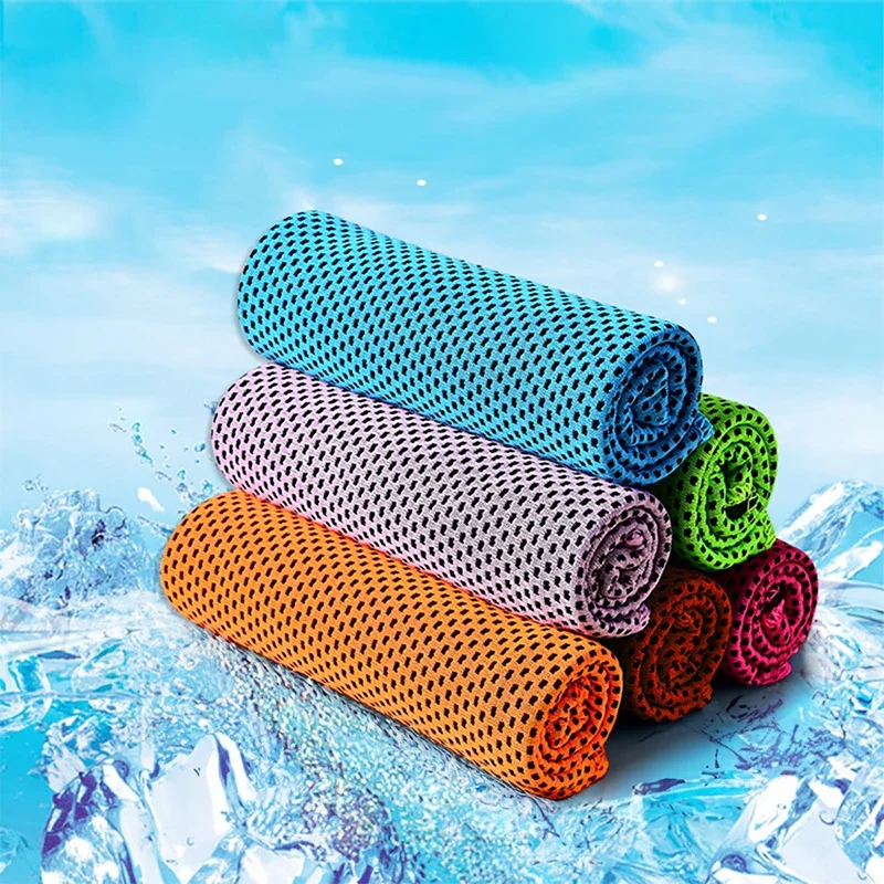 Cold Sports Towel Quick Drying Ice Silk Towel Sweat Absorbing Ice Cold Towel Tentacles Disposable Microfiber Ultraviolet-proof