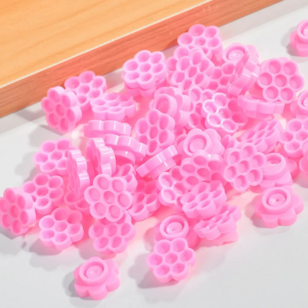 

300pcs Eyelash Glue Cups Plastic Lash Extension Containers Disposable Tattoo Ink Holders Pigment Cups Beauty Supplies