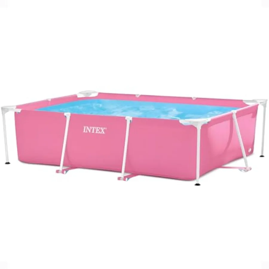 Metal Frame 7 ft x 5 ft x 23.5 in Above Ground Pool Set Rectangular Swimming Pool with Steel Frame