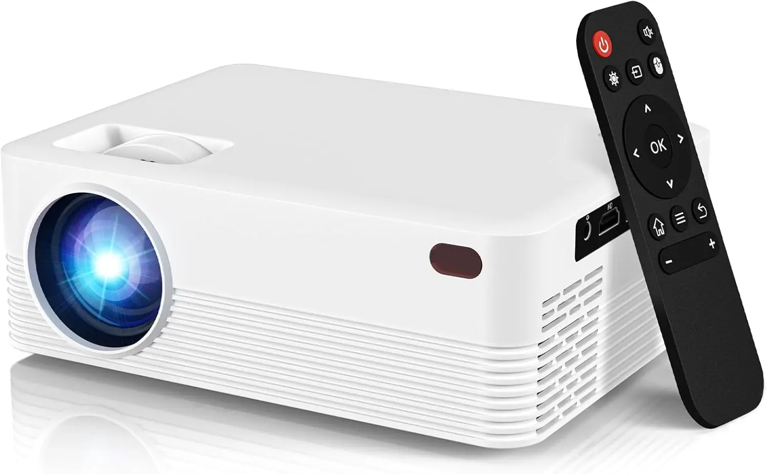 

Мини-портативный проектор с Wi-Fi и Bluetooth, Full HD 1080P, 300 ANSI, совместим с смартфонами, HDMI, USB, для дома и улицы