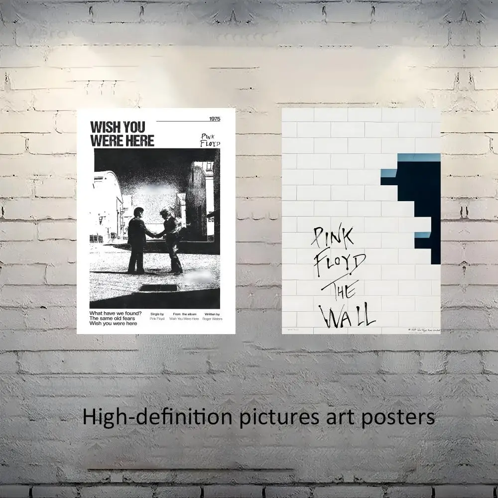 P-Pink Floyd Band Poster Frameless poster pp Matte adhesive paper for Living room hallway bedroom