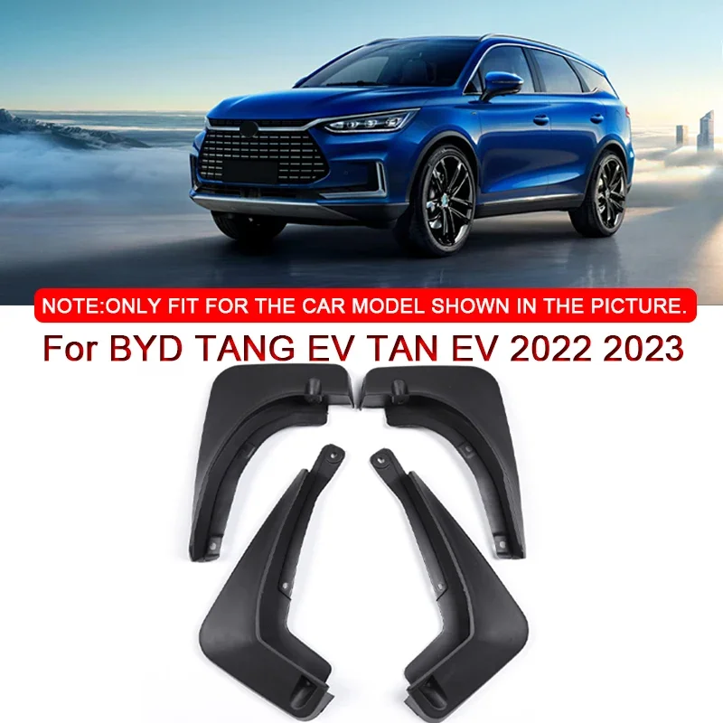 ABS Car Mud Flaps Splash Guard Car Styling For BYD TANG EV TAN EV 2022 2023 Mudguards MudFlaps Front Rear Fender Auto Accessory