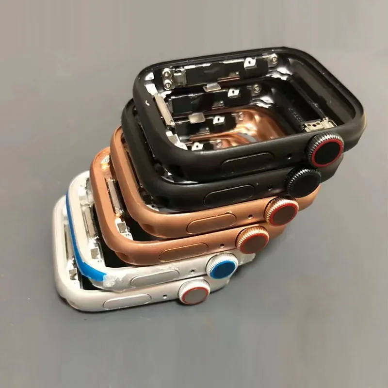 Housing Middle Frame  With Digital Crown Power Button Speaker Flex Cable Assembly  For Apple Watch Series 4 5 SE 6  7 40 mm 44mm