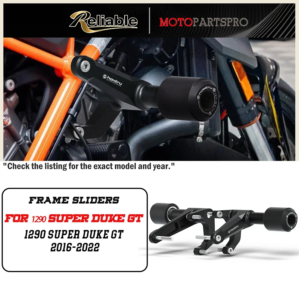 

Слайдеры для мотоцикла 1290 Super Duke GT 2016-2022, защитные слайдеры для рамы мотоцикла 1290 Super Duke GT 2016-2022, защита от падений