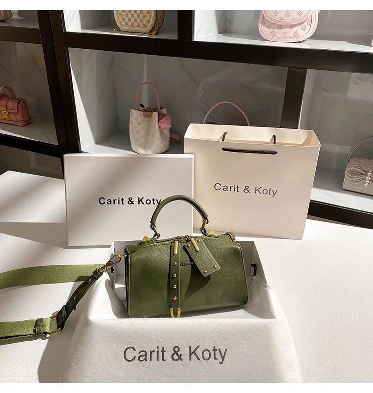 

Fashion Green Pillow Bag Textured High Quality Women Handbag LargeCapacity Casual Bag Luxury Clutch Purse Shoulder Crossbody Bag