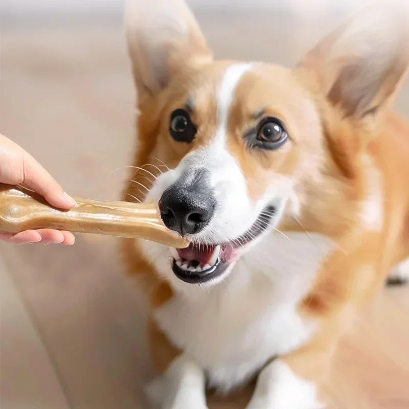 2-10 Inch Pet Dog Snacks Crispy Beef Stick Bone Teething Snacks Delicious and Nutritious Meaty Bone Crispy Pet Food Dog Food