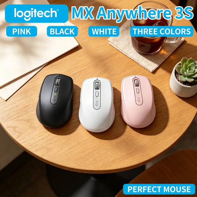 

Productivity MX Anywhere 3S - 8000 DPI, MagSpeed Scroll, 3-Device Connect, Perfect for Shoe Product Presentation & Office