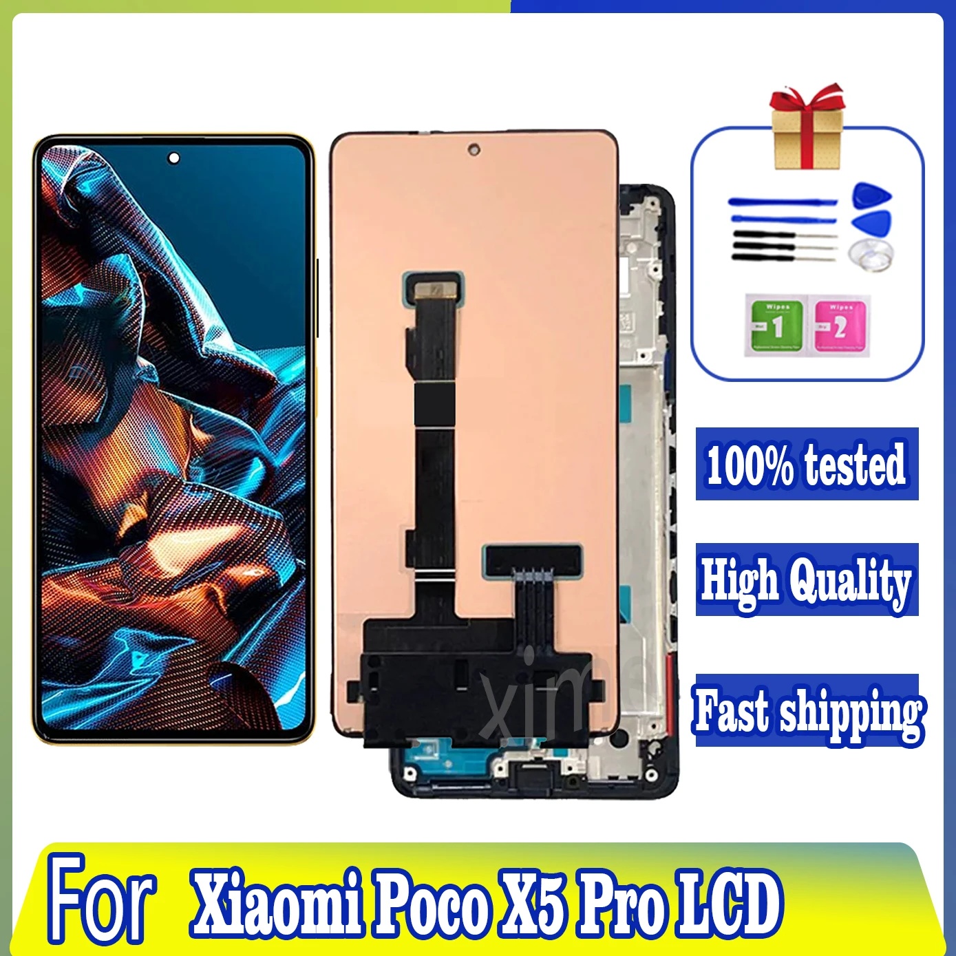 

6.67" Original LCD For Xiaomi Poco X5 Pro 5G LCD Display Touch Screen For Poco X5Pro 5G 22101320G 22101320I Digitizer Assembly