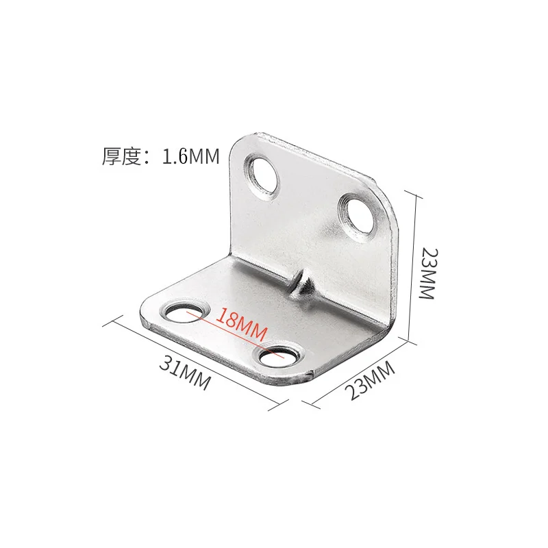 Corner code, angle iron, wood, table, chair, cabinet, wardrobe, fixed connection piece, 90 degree right angle, L-shaped