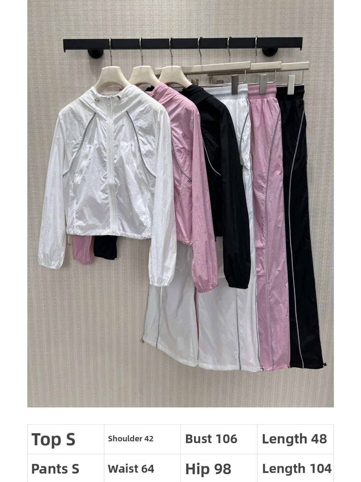 

Slimming Effect Fashionable Hooded Jacket High Waist Wide Leg Pants Set Versatile Elegant Lightweight Luxury Feel Women's Suit