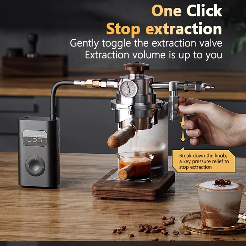 ITOP CM-P Pneumatic Coffee Machine Household Manual Variable Pressure Coffee Maker Espresso Coffee Maker with 58mm portafilter