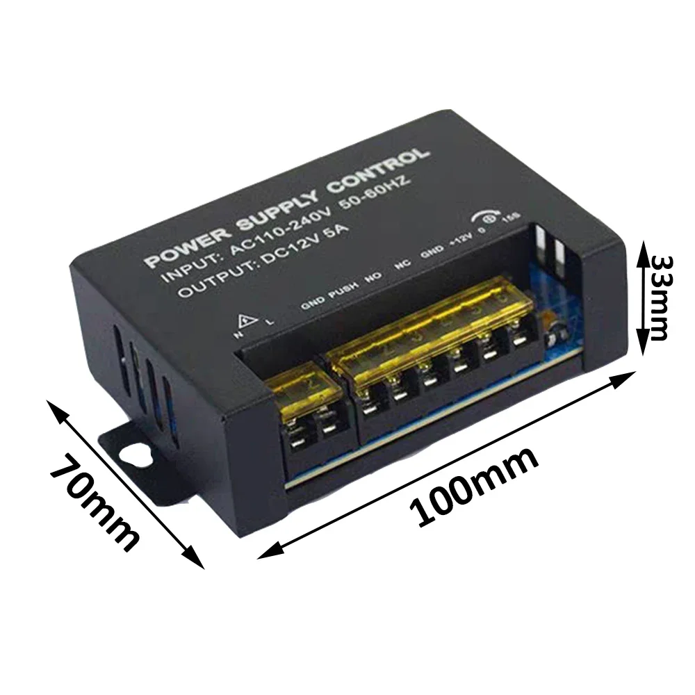 Sistema de Control de Acceso de puerta, interruptor de fuente de alimentación 3A 5A CA 100 ~ 240V para cerradura eléctrica RFID, sistema de Control