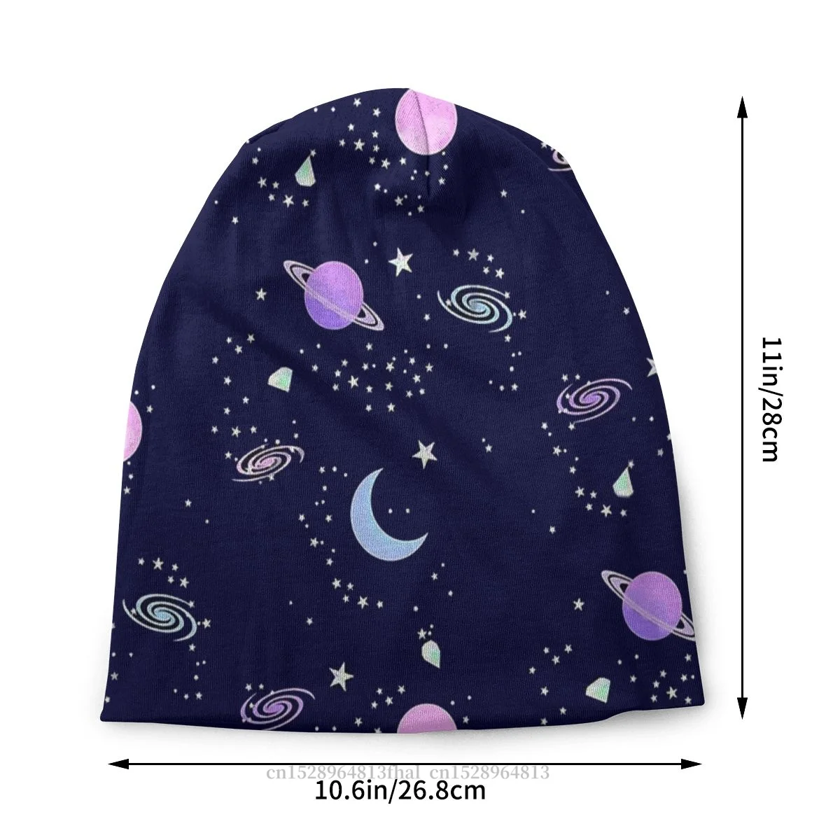 Space Fashion Hats Crystal Galaxy Thin Hat Bonnet Special Skullies Beanies Caps Men Women's Earmuffs