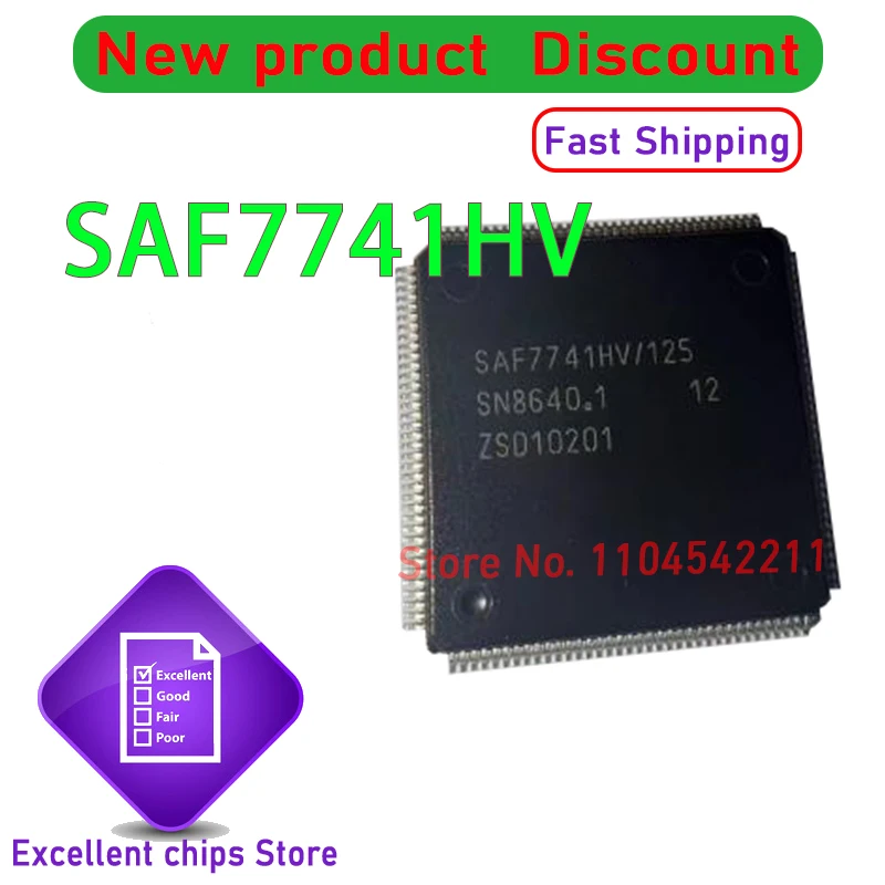 New Original SAF7741HV/125 SAF7741HV 125 SAF7741HV QFP-144 in stock  1pcs/lot