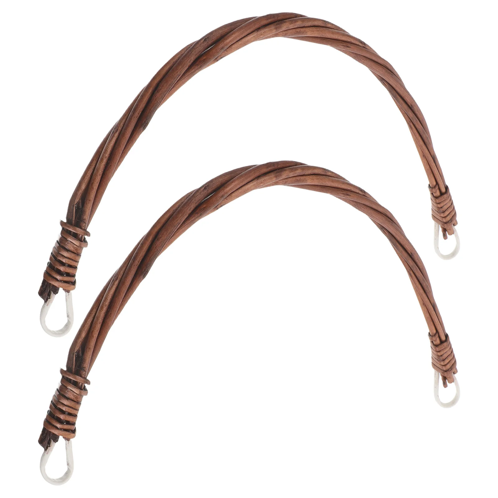 

2pcs Rattan Basket Handle Replacement Wicker Picnic Basket Grip Comfortable Easy Install Universal Fit For Woven Willow