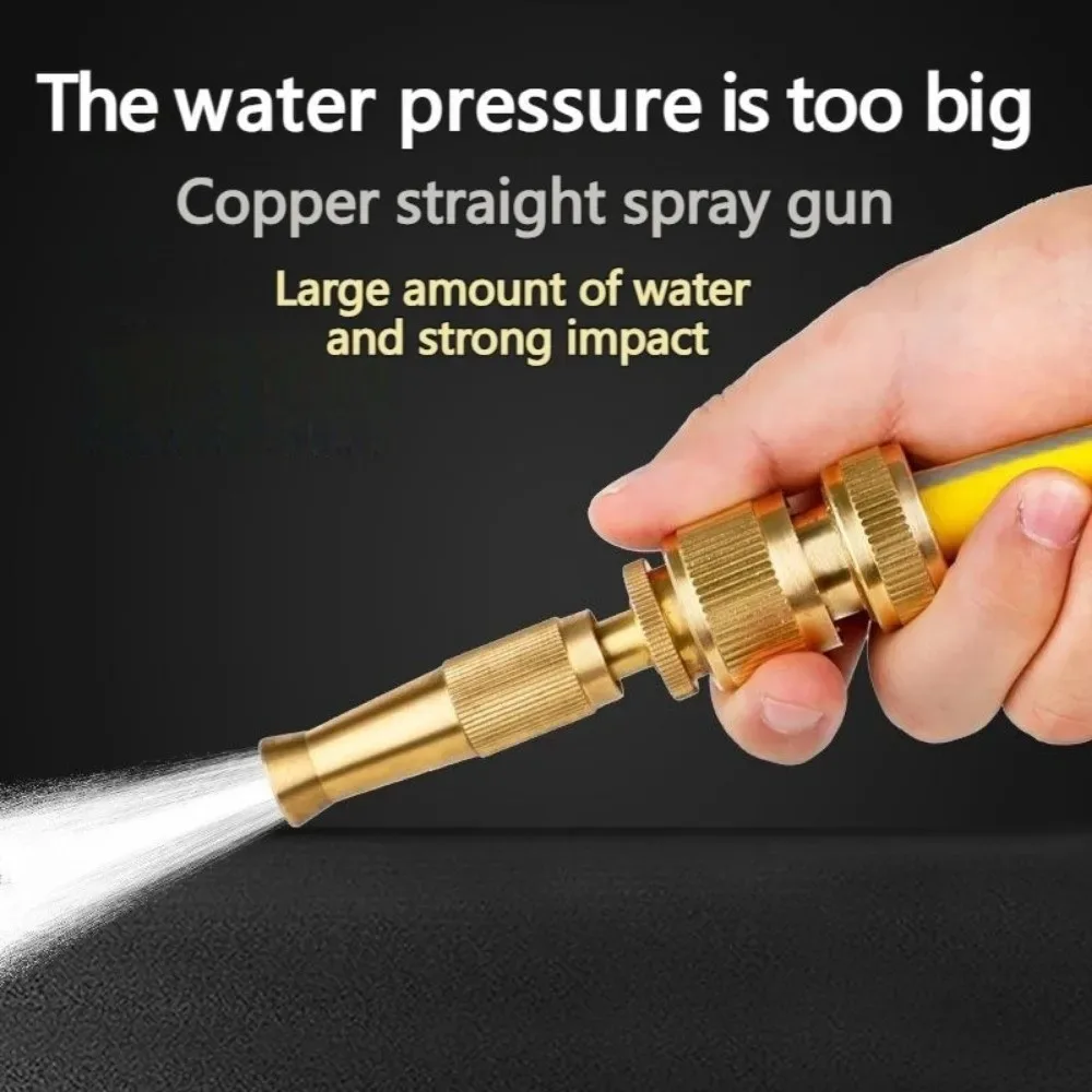 Mangueira de jardim expansível de alta pressão 5M/10M com bico de spray multifuncional para lavagem e irrigação de carros ﻿