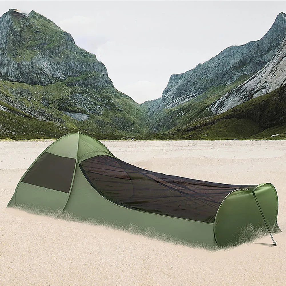 

Outdoor Sleeping Bag Tent Automatic Opening With Skylight Net For Hiking Camping Travel Bed Canopy Sleeping Bag Net Tent Parts