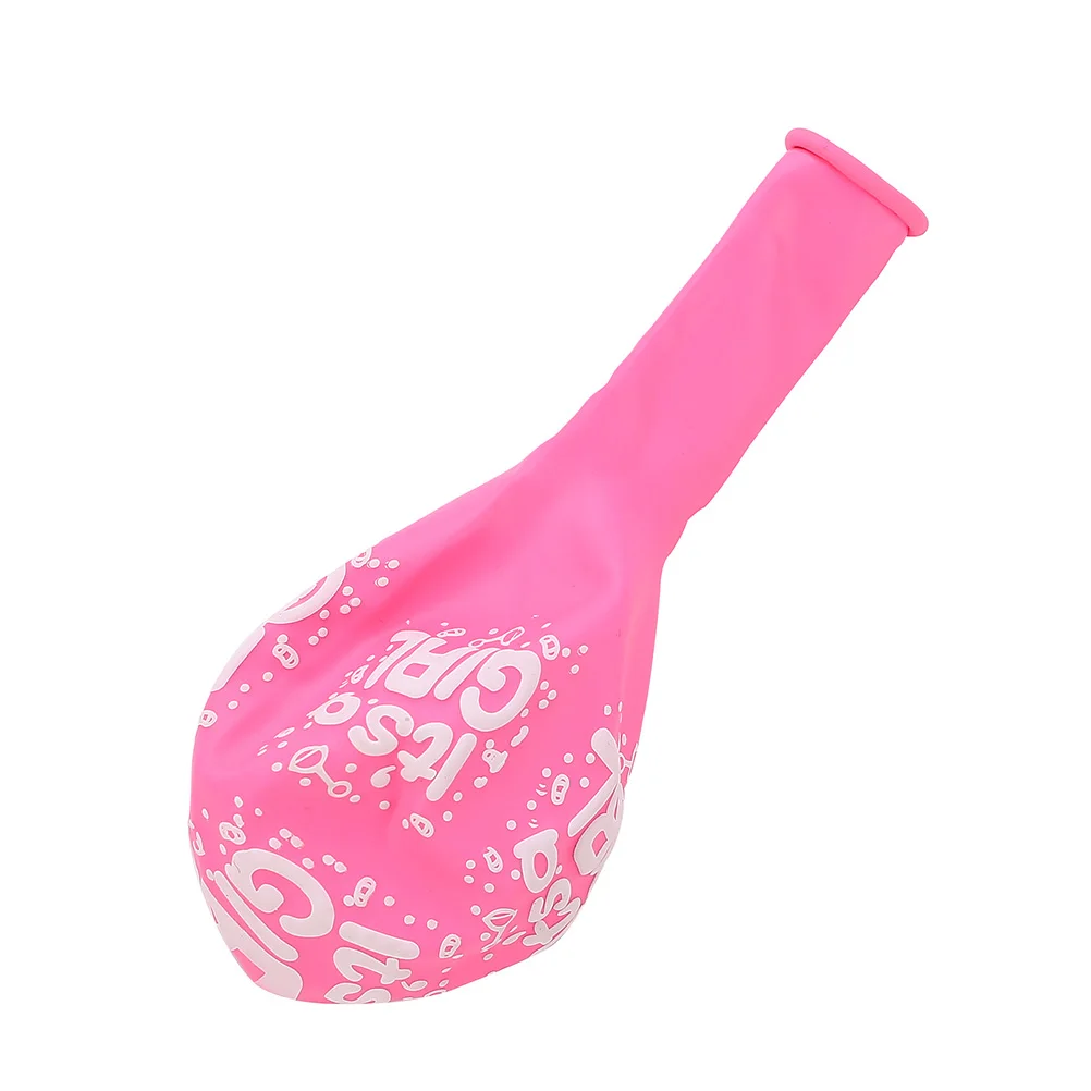 100 Unidades de Balões de Látex de 12 Polegadas em Rosa e Azul para Decoração de Festa de Anúncio de Gênero