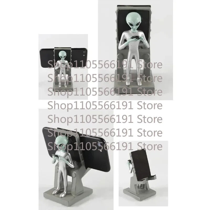 Creative Alien Shaped Desktop Holder For Mobile Phones Tablets Multi-purpose Desktop Ornament For Video Viewing