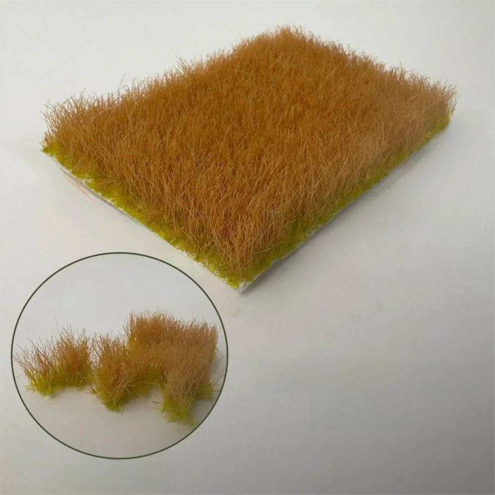 

Height 12mm Artificial Grass Tufts Hand Tear Miniature Landscape Miniature Bushes Plant Terrain Model Farmland House