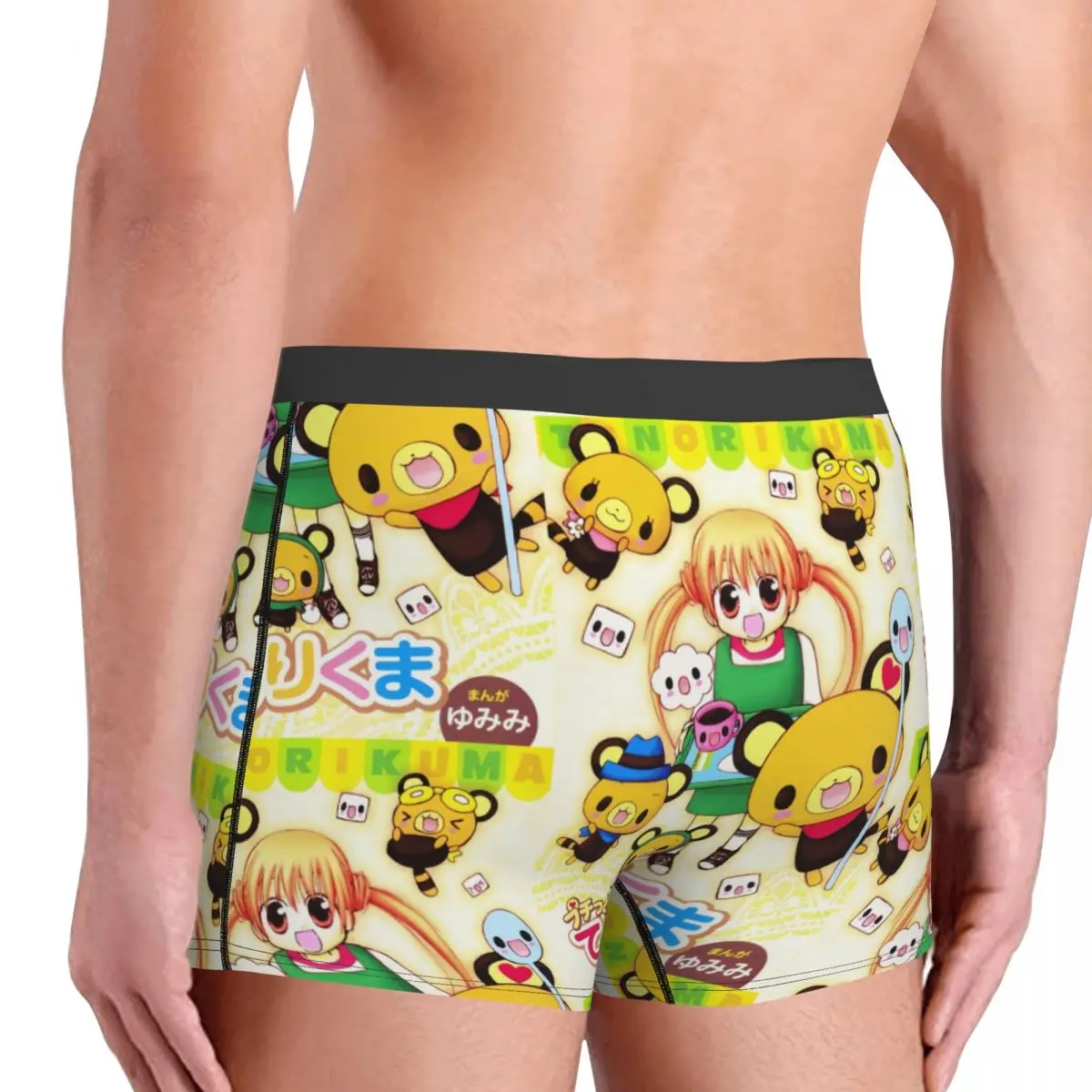 Custom Disney Cartoon Tenorikuma Sanrio Anime Bear Underwear Men Print Boxer Shorts Panties Briefs Breathable Underpants