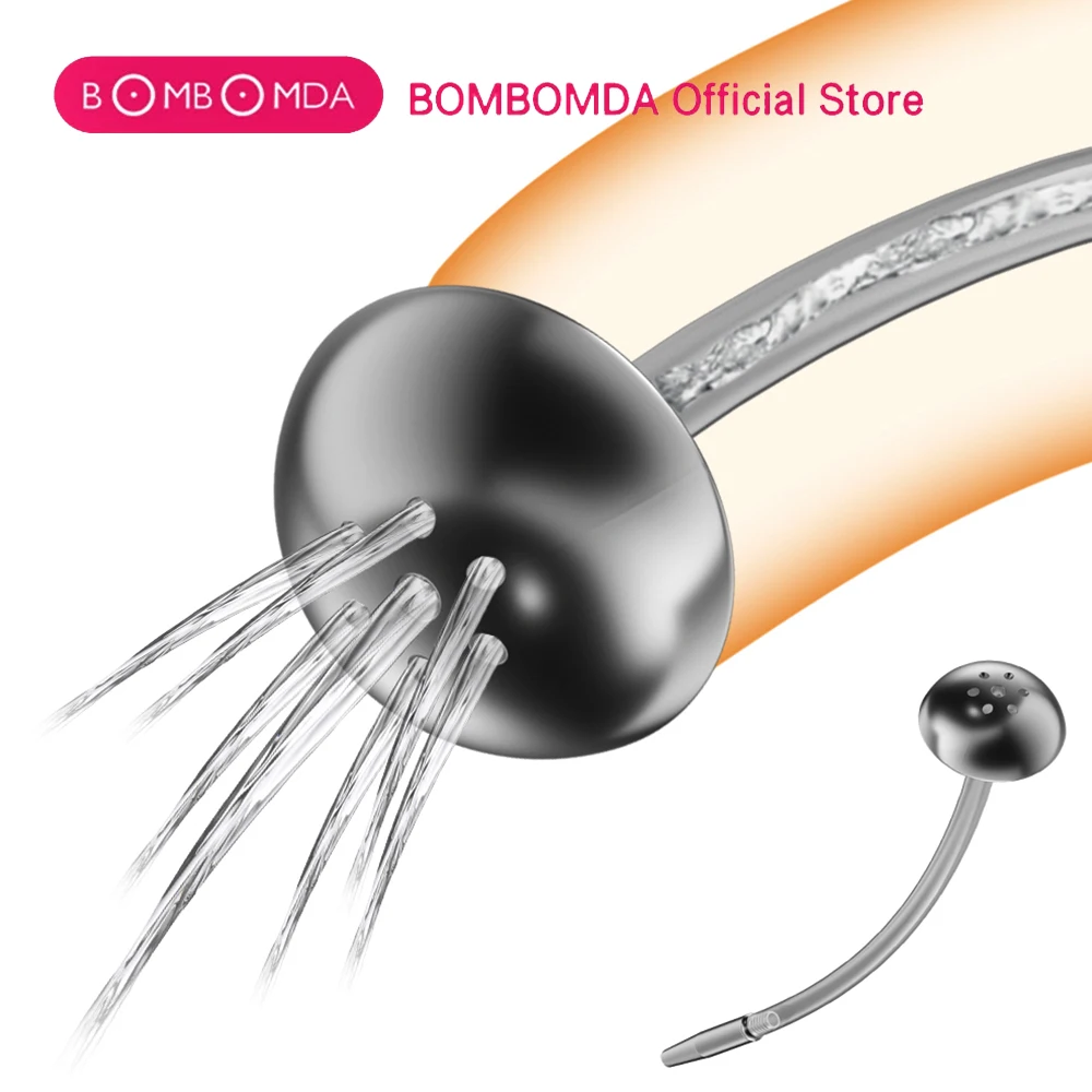 Hollow Penis Plug Urethral Tube with Syringe Urethra Washing Urethral Plug Stimulate Dilator Masturbation Rod Sex Toy for Men 18