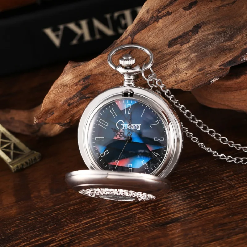 12 Types New Fashion Silver Starry Sky Hollow Retro Pocket Watch Creative Gift Necklace Clock Chain Watches Birthday Gifts