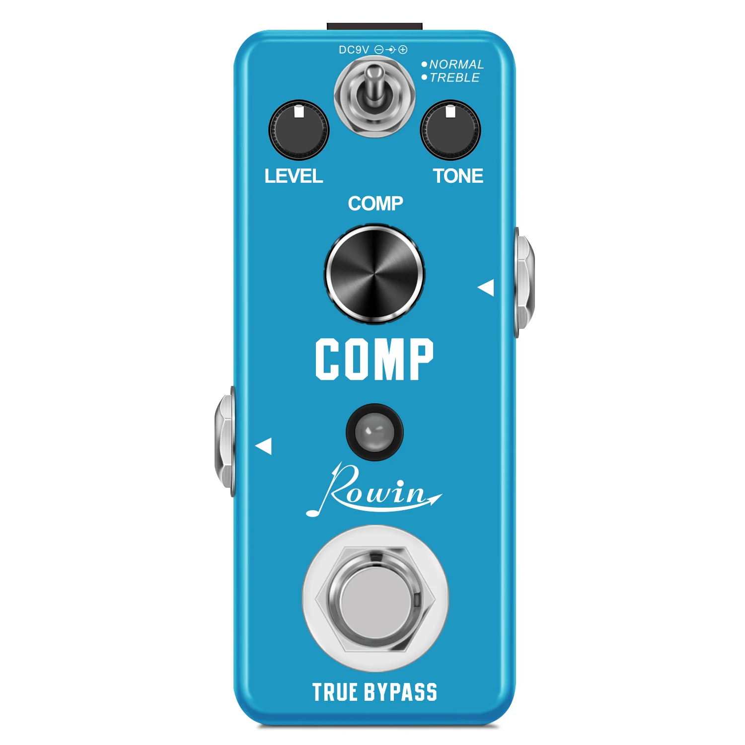 Rowin Guitar Compressor Pedal Analog Comp Effect Pedals For Electric Guitar Classic Studio Grade Compressors  True Bypass