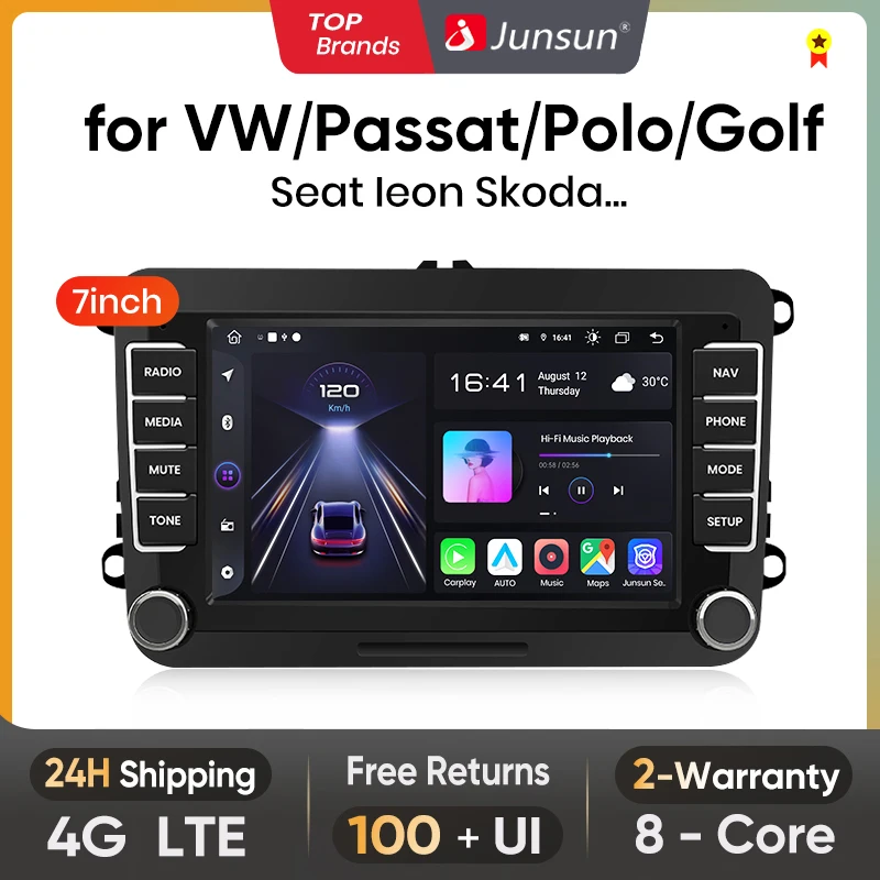 

Junsun Car Radio Multimedia Player For Volkswagen VW SEAT Leon Passat B6 B7 Tiguan Touran GOLF POLO Auto RDS GPS 2din autoradio