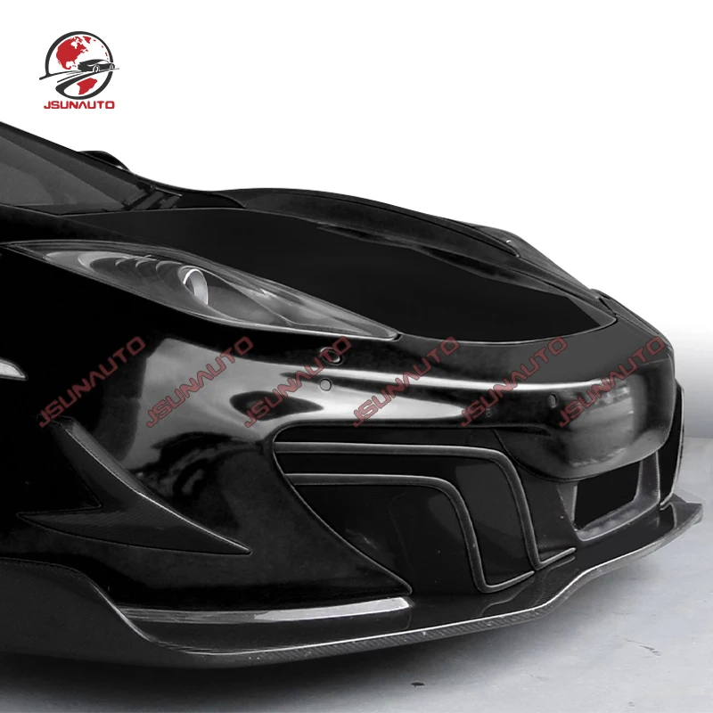 For McLaren MP4-12C Carbon Fiber Front Bumper Lower Splitter Rear Lip Diffuser Side Skirts D Style Rear Wing Spoiler Body Kit