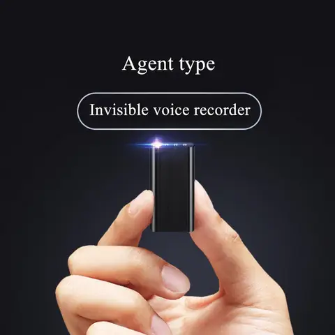 500Hour 128GB Mini Activated Voice Recorder Espia Audio Tapping Dictaphone 8-64G Noise Reduce Sound Record MP3 Player add Magnet