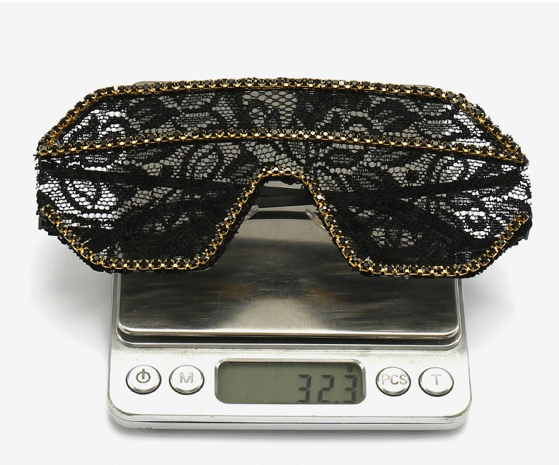 Ein Stück Floral Spitze Sonnenbrille Frauen Punk Großen Rahmen Diamant Sonnenbrille Weibliche Flache Top Strass Outdoor Fashion Brillen – Detail 2
