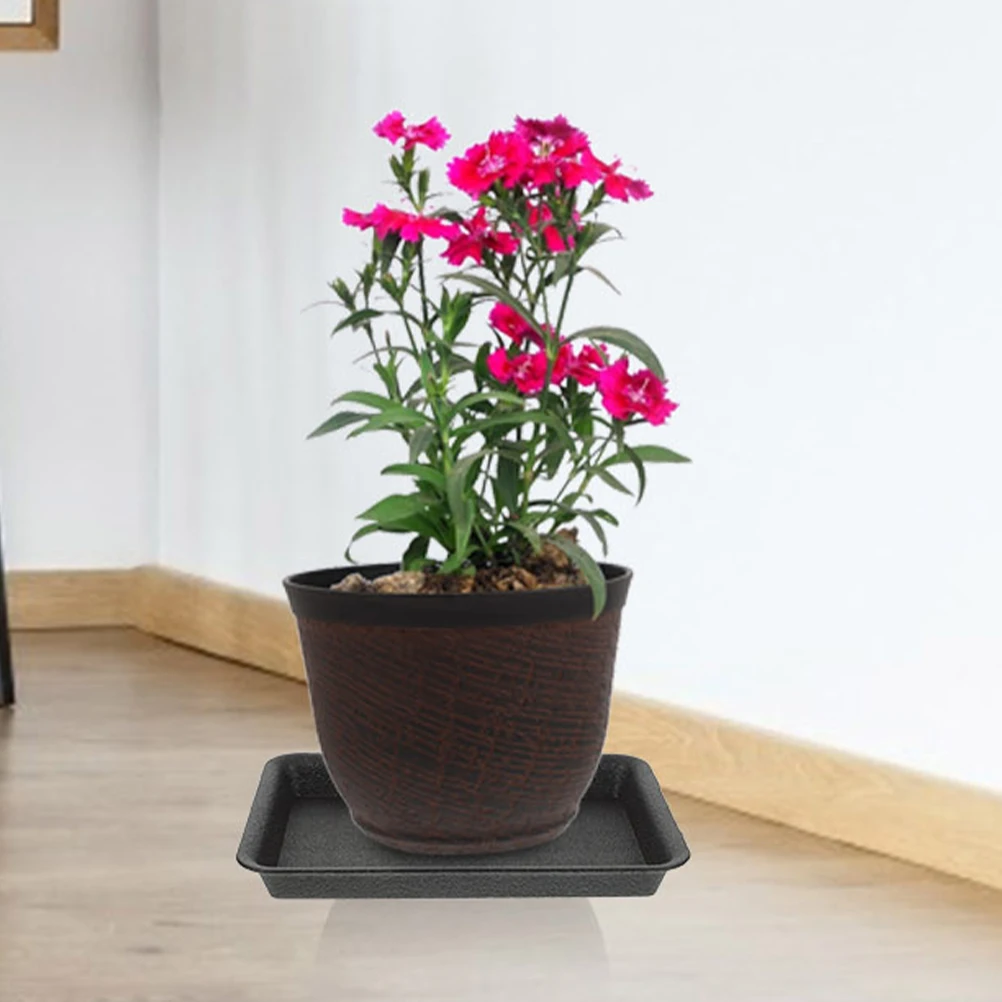 

8 Pcs Black Plastic Plant Trays Flower Pot Saucers Drip Tray For Potted Plants Bonsai HY180 Plant Saucer