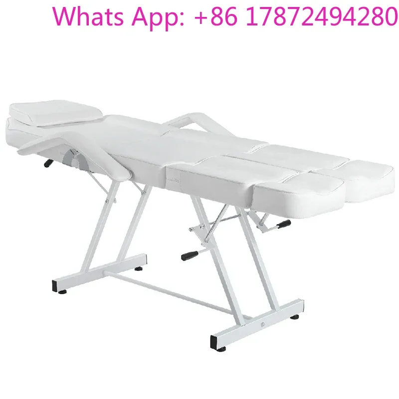 Massage bed, beauty bed, barber chair, black and white massage chair, adjustable split-leg tattoo chair, massage chair