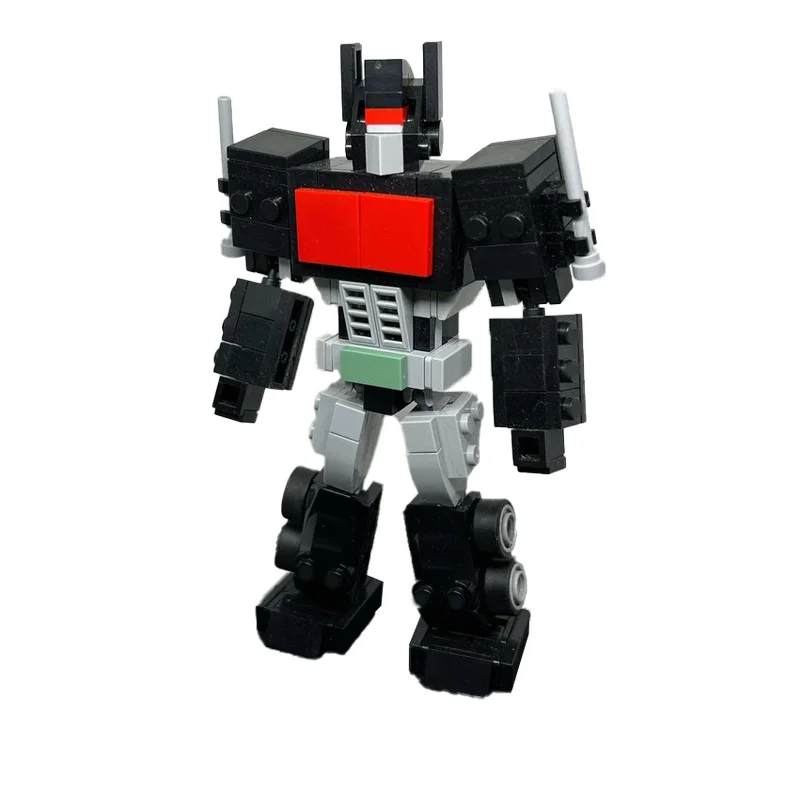 

207 Parts BlacK Cool Transformable Mecha Modular Building Block Model For Adults DIY Assembly Display Toy Festival Surprise Gift