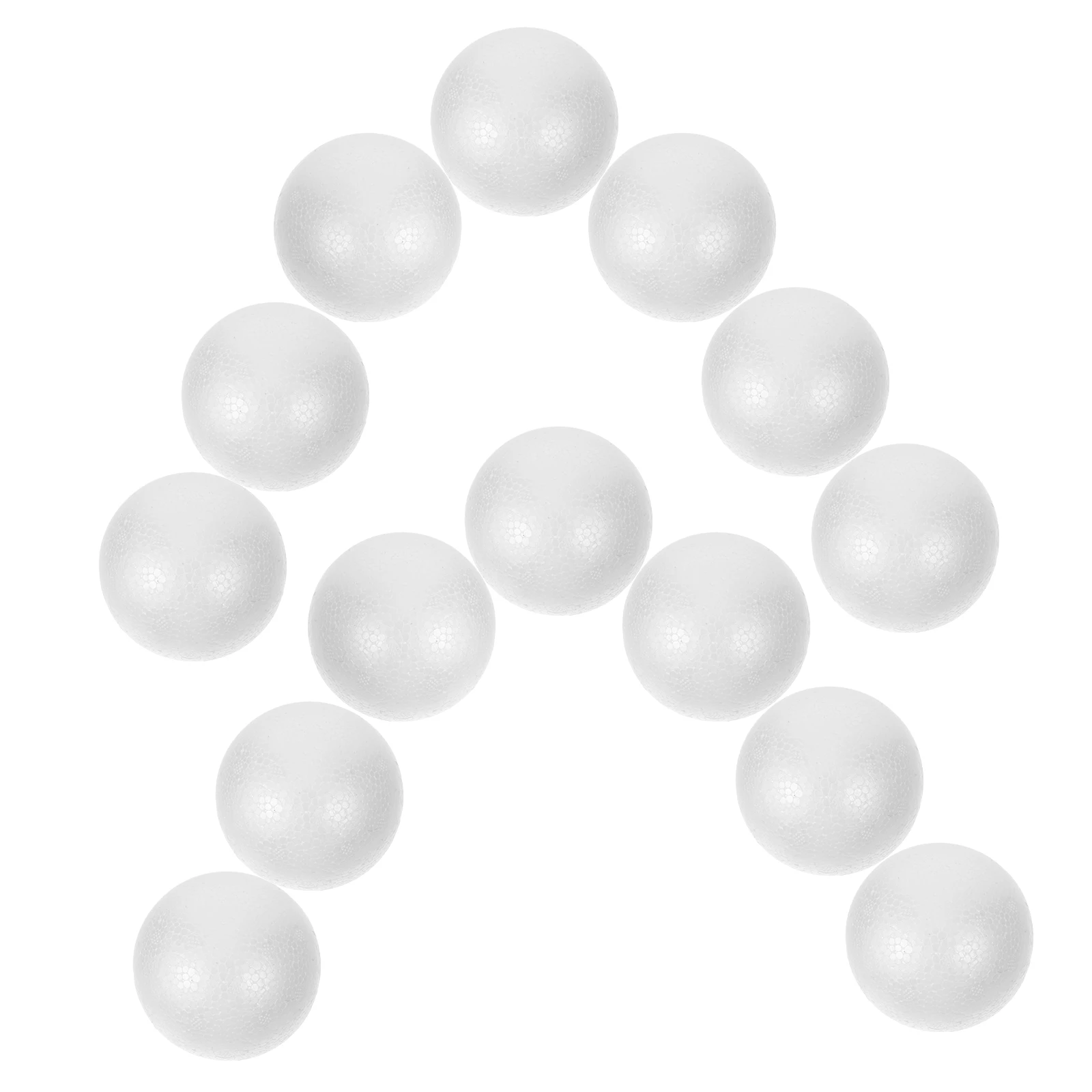 

15pcs White Foam Craft for Diy DIY Solid Ball Decor White Balls Polystyrene Balls Wedding Christmas Party