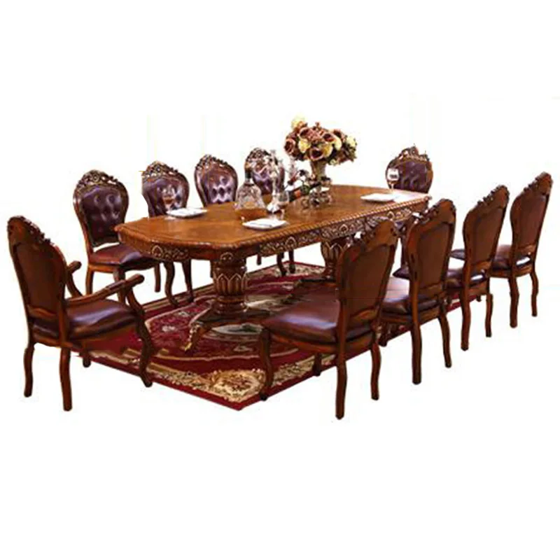 

Modern Style Italian Dining Table, 100% Solid Wood Italy Style Luxury Dining Table o1092