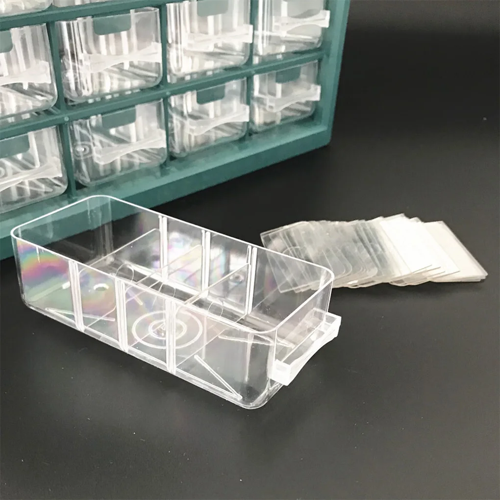 صندوق تخزين شفاف لسهولة الوصول إلى الملحقات الصغيرة متين. مجموعة واسعة من الاستخدامات يمكن أن تكون خضراء