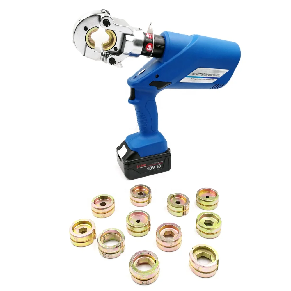 

Adjustable Cable Lug Integral Hydraulic Crimping EZ-300 Battery Powered Hand Compression Tools