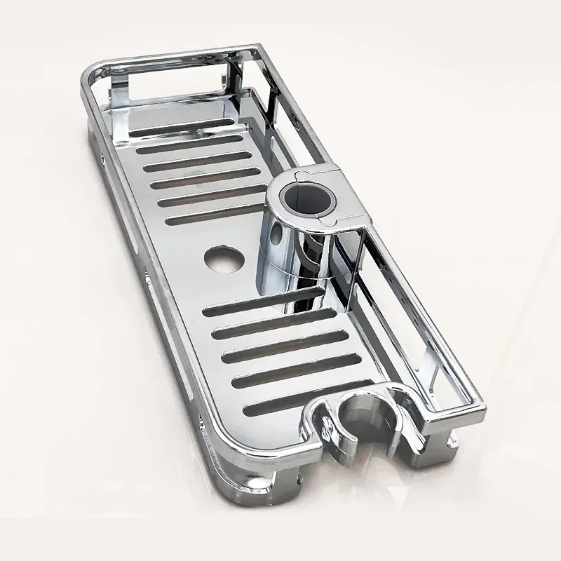 

Multifunction Home Decor Organizer Bathroom Lifting Rod Removable Stand No Drilling Soap Holder Shower Shelf Storage Rack Tray