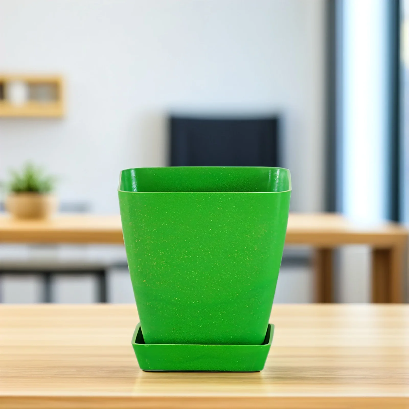 مجموعتان من أواني الزهور الصغيرة للعصارة، مزارعي خفيف الوزن ومتين، ديكور المكتب المنزلي، أوعية حديقة مربعة بيضاء للحليب