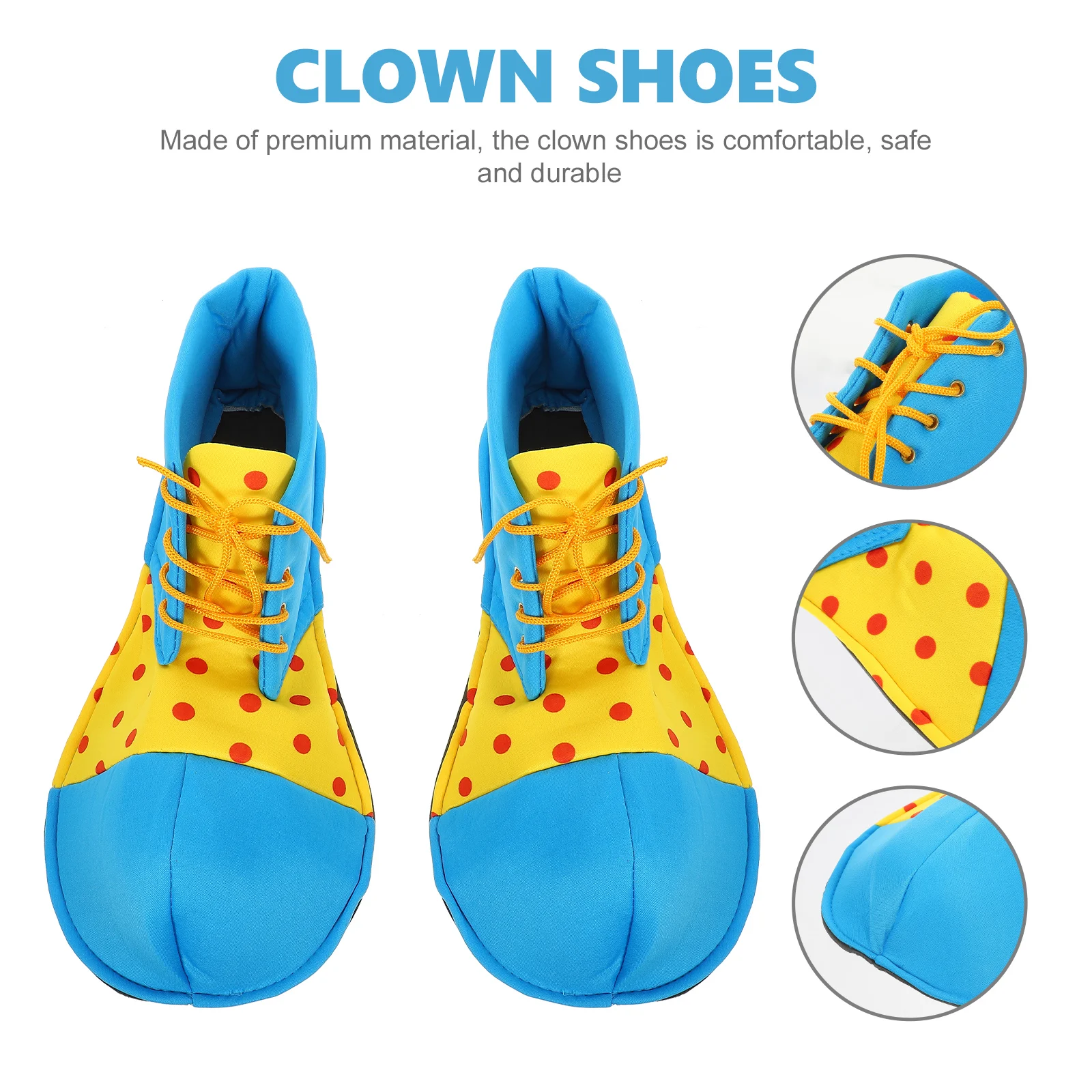 

Clown Shoes Supplies Funny Adult Size EVA Halloween Cosplay Shoes Sole Comfortable Safe Halloween Costume Props Shoe