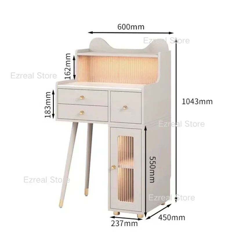 Minimalistyczny schowek na biurko do makijażu narożnik nowoczesne małe kosmetyczne stół i krzesła nocne Tavolo Trucco meble LJ50DT