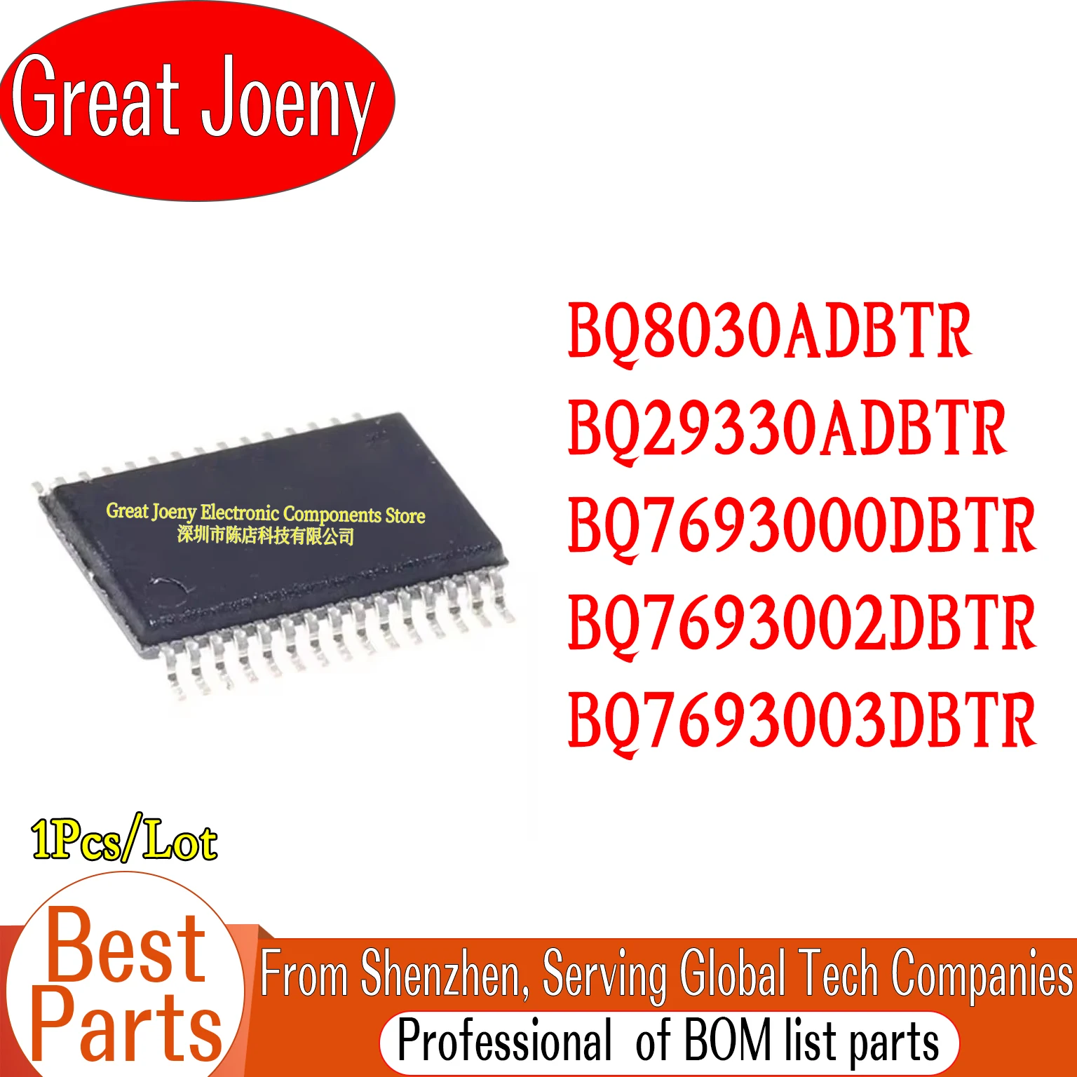 BQ8030ADBTR BQ29330ADBTR BQ7693000DBTR BQ7693002DBTR BQ7693003DBTR BQ8030 BQ29330 BQ7693000 BQ7693002 BQ7693003 IC Chip TSSOP-30