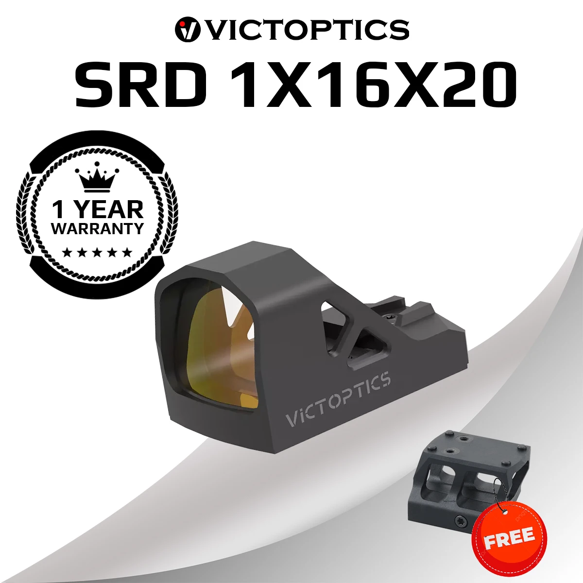 

VictOptics SRD 1x16x20 Red Dot Sight,MAG Footprint Compatible With RM_S/RM_Sc/RM_Sx,Made of 7075-T6 Aluminum,Auto Light Sensor