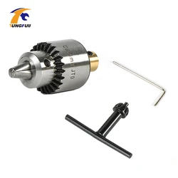 Mandrini per trapano motore conico JTO da 0.3-4mm con chiave mandrino 3.17mm ottone/5mm acciaio Mini mandrini per trapano motore elettrico bloccaggio