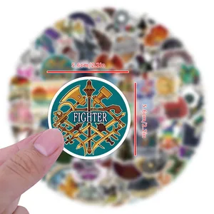 100pcsダンジョンとドラゴンolグラフィティステッカーラップトップカー荷物荷物カップ防水ステッカーdiyおもちゃ 12ベストセールスダンジョン家具-9